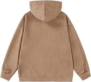 Sweat à capuche pour hommes brodé de logo personnalisé Vintage lavage à l'acide Streetwear Basics Winter Cotton Blended Hoodie Manufacturers' Hoodie - Product Image 6