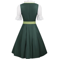 Vente chaude Oktoberfest Dirndl Robe pour Femmes Costume Allemand Coton Tissu Genou Longueur Dirndl Robe