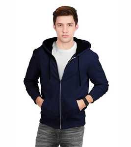 Chaqueta de Felpa para Hombre, Informal, de Invierno, Cómoda, Transpirable, de Manga Larga, Tejida, Antiarrugas, de Poliéster/Algodón - Product Image 1