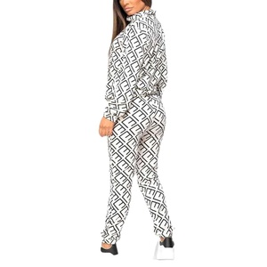 Premium Quality Custom Made Custom Design All Over Sublimation Polyester Women 2 Piece <b>Set</b> Half Zipper Women's Tracksuit 2027 - Product Image 4