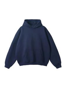 Autumn Winter New Men's Heavy Weight Hooded Sweatshirt <b>American</b> Style Solid Casual Loose Fit Versatile Stitched Design - Product Image 2