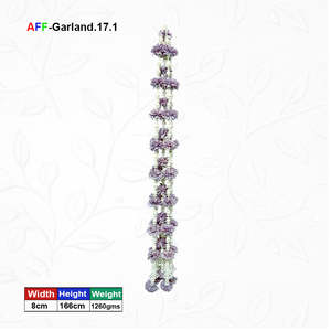 Guirlande de fleurs artificielles en perles roses en plastique à suspendre pour usage intérieur Vente en gros AFF-Garland-17.1 Prix Rs.2500/10pcs - Product Image 1