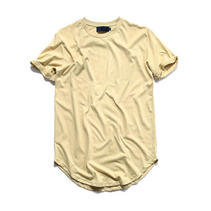 Camiseta Hip Hop para Hombre, Verano, Lisa, Extendida, Camisetas Urbanas para Hombre, Ropa - Product Image 5