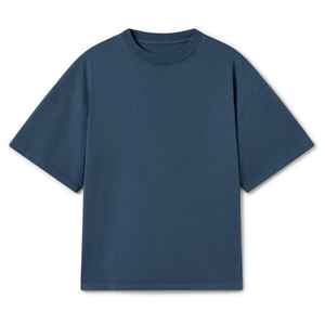 T-shirts pour hommes de haute qualité, fabricant en gros, t-shirt uni pour hommes, personnalisé, 100% coton, tricoté, poids lourd, surdimensionné, lavé - Product Image 1