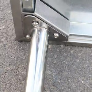 उच्च गुणवत्ता वाले तीन-स्तरीय स्टेनलेस स्टील काम टेबल 201/304 रेस्तरां और होटल रसोई के लिए आसान-साफ सतह - Product Image 4