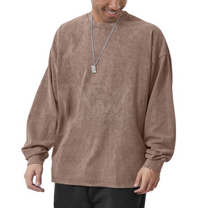 Transpirable Basics Acid Wash Sudadera Calidad Premium Moda Ligero Hombres Acid Wash Sudadera - Product Image 1