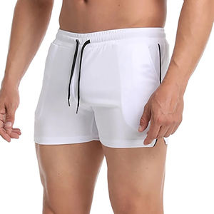 Nuevos pantalones cortos para correr de gimnasio para hombre al por mayor, pantalones cortos para correr de marca personalizados con patrón sólido, pantalones cortos deportivos de entrenamiento ecológicos - Product Image 6
