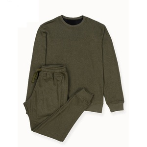 Ensemble de survêtement pour homme avec logo personnalisé en gros, jogging uni, ensemble de survêtement à col rond, sweat-shirt, survêtement pour homme, ensemble de deux pièces avec pantalon - Product Image 6