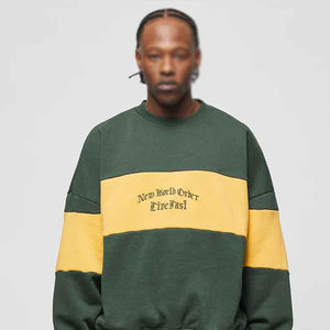 Vente chaude hommes Vintage texte personnalisé à manches longues pull sweat nouveauté hiver Style lavé avec impression par sublimation - Product Image 2