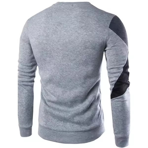 Personnalisation chandails pour hommes pull-over sweat-shirt à manches longues pull à col rond pull-over en patchwork - Product Image 5