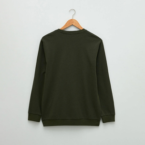 Sudadera de Manga Larga para Hombre, Invierno, Color Sólido, Secado Rápido, Transpirable, Cuello Redondo, con Logotipo Personalizado, Cómoda y Elegante - Product Image 6
