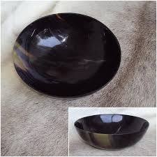 Cuenco de cuerno Real de lujo con logotipo personalizado, tamaño mediano, 8 vajilla, superventas, vajilla decorativa de Búfalo, cuenco para servir, afeitado - Product Image 3