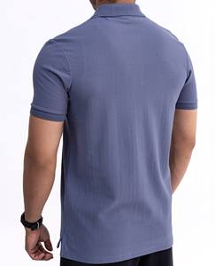 Polos élégants pour hommes Polos OEM Custom Fashion Tee Trendy à manches courtes Couleur claire Sans col avec deux boutons Confort - Product Image 6