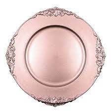 Assiettes à steak en acier de plusieurs tailles, assiettes de chargeur en laiton mat antique pour restaurant de mariage - Product Image 4