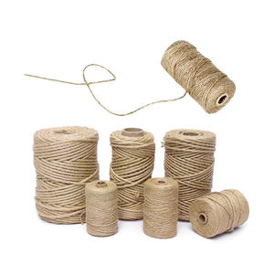 Corde en jute 100% naturelle, durable, écologique, biodégradable, forte adhérence, toucher doux, forme flexible, parfaite pour les projets à domicile et en extérieur - Product Image 2