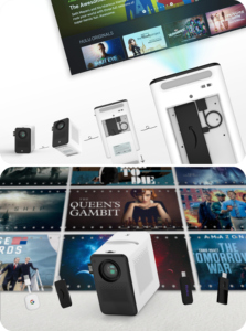<span class=keywords><strong>Proyector</strong></span> Inteligente para el Hogar Vivibright D100, <span class=keywords><strong>Proyector</strong></span> Óptico <span class=keywords><strong>Vertical</strong></span>, <span class=keywords><strong>Proyector</strong></span> para Reuniones Full HD con Soporte WiFi - Product Image 4