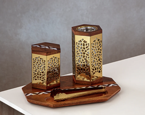 Quemador de Incienso de Sándalo Natural Hecho a Mano de Última Tendencia con Aroma a Cilantro, Fragancia Aromática para el Hogar - Product Image 1