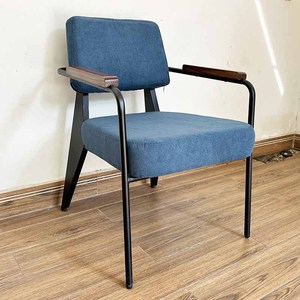 Napa Single <b>Sofa</b> with Genuine Leather Upholstery and <b>Wooden</b> Armrests GSD68064 for Living Room - Product Image 2
