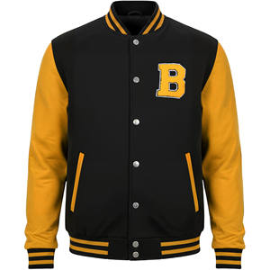 High Quality Custom Wholesale Embroidered Patches Wool Varsity Men's College Baseball Letterman <b>Jacket</b> For Men - Product Image 4