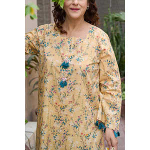 Camisa de Lino con Estampado Floral SL-62007 con Decoración de Borlas (1 Pieza) - Product Image 5