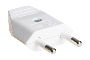 Connettore aereo bipolare senza TT bianco 10A 250V termoplastico (Solera 6118) - Product Image 1