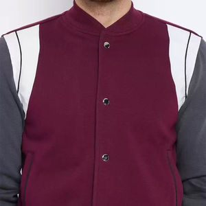 Wholesale Custom Men's Heavyweight Woolen <b>Vintage</b> <b>Varsity</b> <b>Jacket</b> New Fashion Winter OEM with Full Sleeves and Sheep Fur - Product Image 4