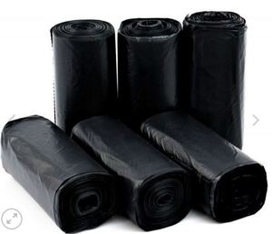 Vente en gros Sacs à ordures à gousset de fond en plastique HDPE noir de grande taille avec gravure biodégradables pour supermarché - Product Image 6