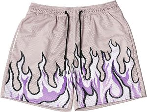 Shorts en maille double couche pour hommes, sublimation personnalisée, 100% polyester, respirant, séchage rapide, entraînement de performance, musculation, fitness - Product Image 3