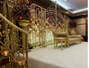 Decoración de Escenario para Bodas de Estilo Tradicional Europeo Moderno con Diseño Ligero de Metal para Eventos en Australia - Product Image 3