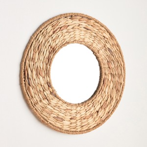 Miroir vintage en jacinthe d'eau prix direct usine vente à chaud miroirs tissés de salle de bain pour chambre à coucher - Product Image 3