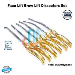 ชุดเครื่องมือผ่าตัดแบบยกของ OldMed Instruments คุณภาพเยอรมัน เกรดทางการแพทย์ ทำจากเหล็กกล้าไร้สนิม 6 ชิ้น ใช้ซ้ำได้ ฆ่าเชื้อได้ด้วยหม้อนึ่งความดัน ด้ามจับสีทอง - Product Image 2