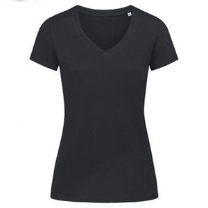 T-shirt femme léger et respirant coupe ample demi-manche col rond design mode d'été disponible dans toutes les couleurs - Product Image 2