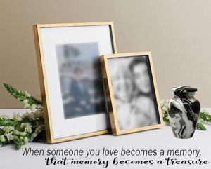 แก้วอลูมิเนียมเคลือบเงาสำหรับผู้ใหญ่ขนาดใหญ่ทำด้วยมือใส่เถ้ากระดูกแต่ละชิ้นใช้ฝังศพเฉพาะงานศพ - Product Image 2