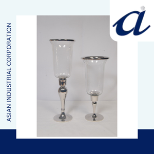 Bougeoir en verre aux prix les plus bas avec bougeoir de décoration de mariage de style vintage en métal de qualité supérieure à vendre - Product Image 3