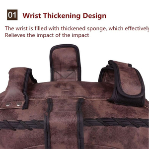 Protège-tibias spécial en PU souple, léger, imperméable, avec logo personnalisé, pour entraînement de boxe et de fitness MMA thaïlandais - Product Image 2