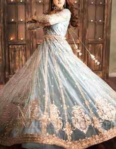 Robes de soirée de mariage longues pour femmes broderie lourde perle nouveau Design pakistanais indien Boutique Style prêt à l'emploi Dupatta - Product Image 4