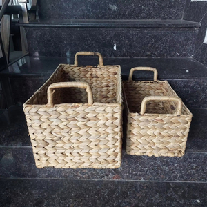 Paniers en jacinthe d'eau Vietnam paniers en jacinthe d'eau tissés naturels pour le stockage à domicile parfaits pour le salon et l'exportation - Product Image 2