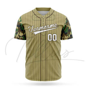 Maillots de baseball personnalisés pour femmes, respirants, à manches courtes, vente en gros, maillots d'équipe vierges imprimés numériquement, OEM - Product Image 1