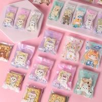 Sacs en plastique PE refermables MU Rabbit pour bonbons, pâtisseries, aliments, biscuits, emballage et stockage de bonbons