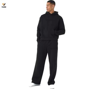 Chándales Unisex de Buena Calidad, Ropa Personalizada, Fabricantes de Pantalones de Chándal Acampanados para Hombre y Conjuntos de Sudadera con Capucha, Pantalones Activos - Product Image 5