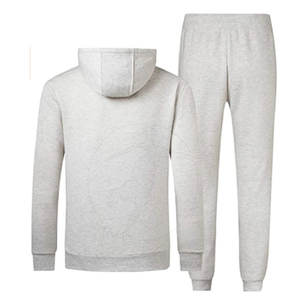 Survêtements pour hommes les plus vendus ensemble deux pièces avec logo personnalisé et manches longues 100% coton dernier design - Product Image 2