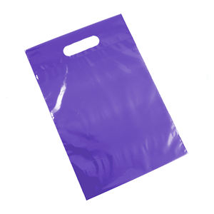 Bolsa de compras de plástico compostable biodegradable al por mayor, bolsa ecológica con asa troquelada con logotipo personalizado para ropa - Product Image 4