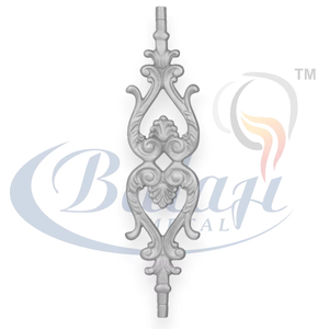 Rejilla de Balcón Moderna de Hierro Fundido Gris sin Marco, Moldeado en Arena, Acabado Super Shot Blast, Protección UV, Resistente al Agua, Cinco Años - Product Image 1