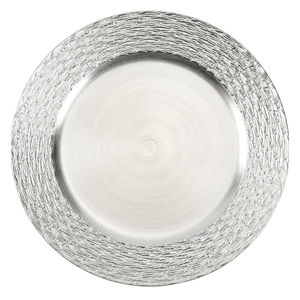 Plato Redondo de Latón Plateado Marroquí Hecho a Mano al por Mayor, Bandeja de Servicio de Metal Grabada Oriental, Decoración del Hogar a Bajo Precio - Product Image 5
