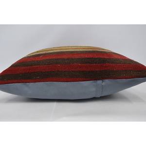 Multicolor Woven Kilim Patchwork Wool Pillow 28x28 Inch Eco-Friendly Non-Slip Luxury Decorative <b>Cushion</b> Vintage <b>Fluffy</b> Leaves - Product Image 5