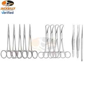 ชุดเครื่องมือผ่าตัดช่วยหายใจแบบแมนนวล JACKBILLY ทำจากสแตนเลสสตีล 41 ชิ้น ชุดอุปกรณ์บายพาสขนาดเล็กสำหรับการผ่าตัดฉุกเฉิน คุณภาพสูง สำหรับใช้ในโรงพยาบาล - Product Image 3
