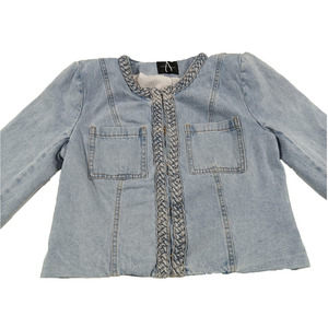 Nuevo estilo al por mayor OEM de alta calidad para mujer chaqueta de mezclilla para mujer pantalones vaqueros casuales de fabricante de Bangladesh precio de venta al por mayor - Product Image 4