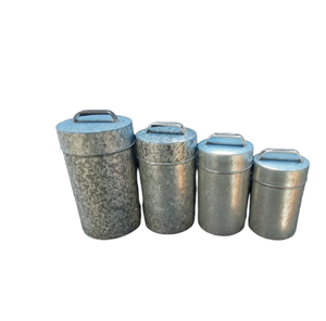 Premium Simple <b>Bucket</b> Style Galvanized Storage Container Multipurpose Organizer Ideal For Garden Supplies Uses And Outdoor Use - Product Image 3