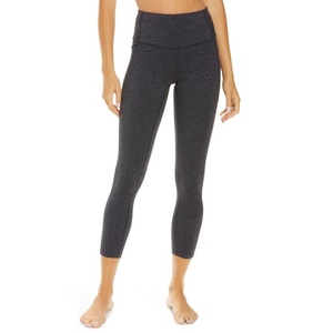 Leggings da Palestra a Vita Alta per Donna Zella, Elasticizzati in 4 Direzioni, Grigio Tinta Unita con Effetto Tie-Dye, Taglia XS-ODM/OEM - Product Image 1