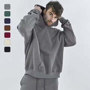 Pull en coton lourd 500 g/m² Vente en gros Sweat à capuche surdimensionné pour homme imprimé de luxe personnalisé pour l'hiver - Product Image 1